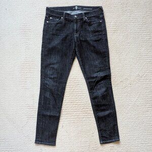 EUC 7 For All Mankind Gwenevere Skinny Mid-rise Jeans Women's 31 x 30 dark wash